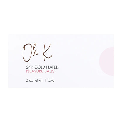 Oh K 24K Gold Plated Pleasure Balls (Set)