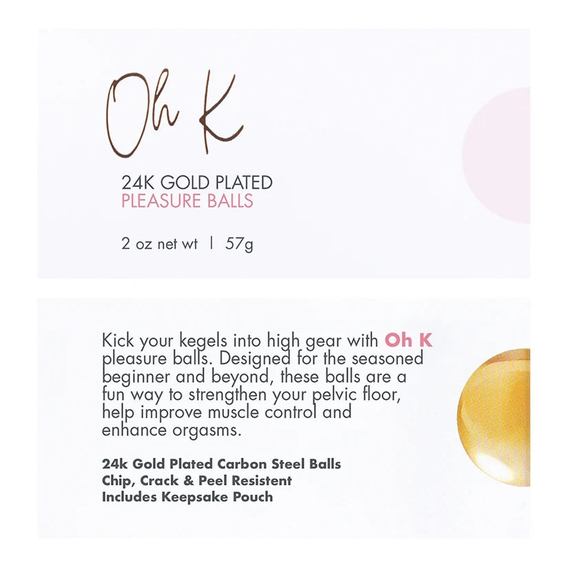 Oh K 24K Gold Plated Pleasure Balls (Set)