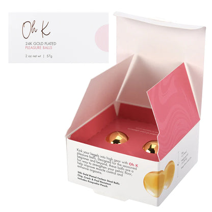 Oh K 24K Gold Plated Pleasure Balls (Set)