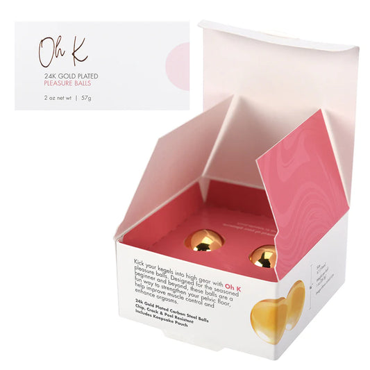 Oh K 24K Gold Plated Pleasure Balls (Set)