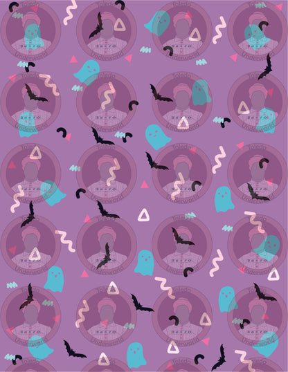 'Ghostie Mall Food Court' Grown Folks Skater Dress