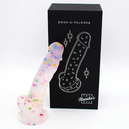 Cock-A-Palooza Confetti Filled Dildo from Natalie's Toy Box