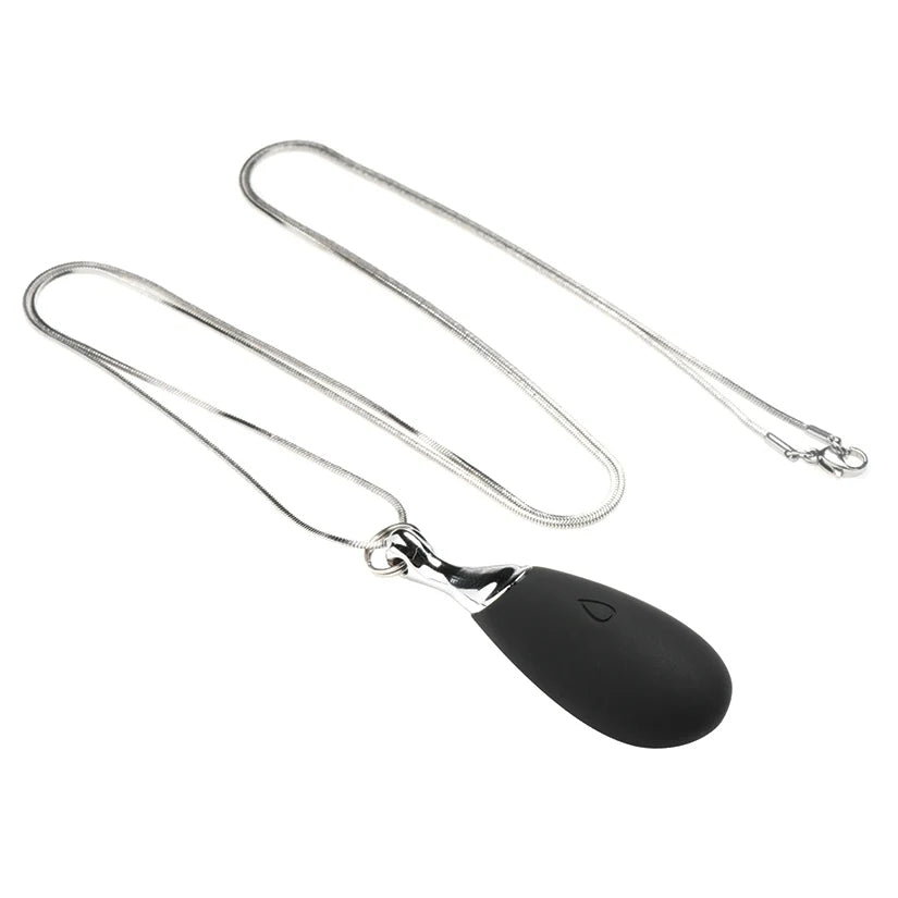 Charmed Vibrating Silicone Teardrop Necklace
