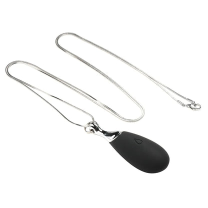 Charmed Vibrating Silicone Teardrop Necklace