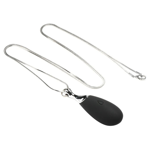 Charmed Vibrating Silicone Teardrop Necklace