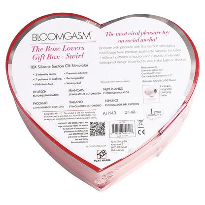 Bloomgasm Sucking Rose Heart-Shaped Vibe Gift Box
