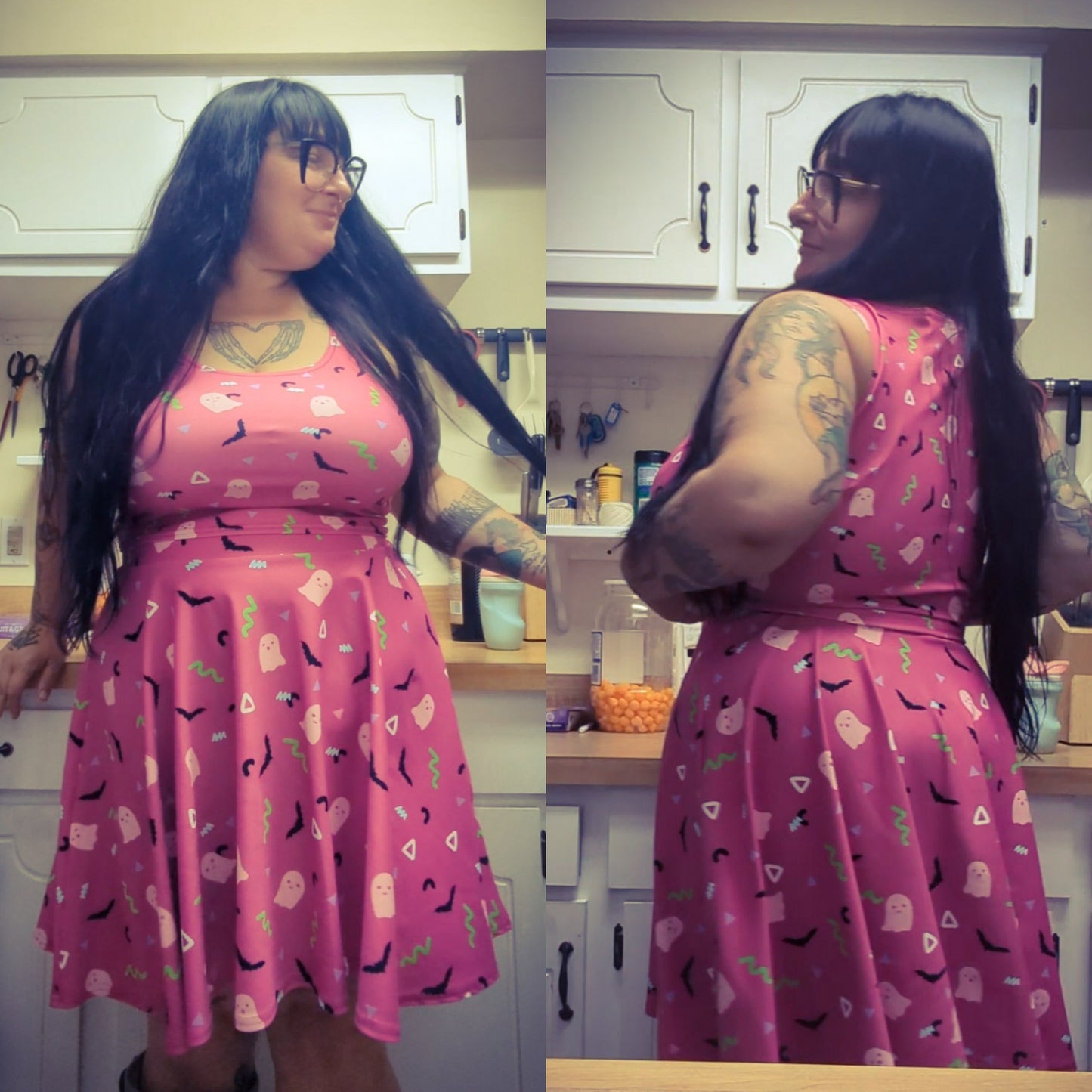 'Food Court Creepy Cutie' Grown Folks Crop Tank Top