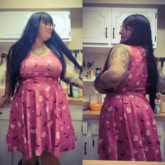 'Food Court Creepy Cutie' Grown Folks Crop Tank Top